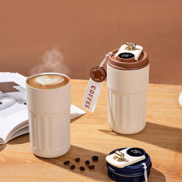 SMART DISPLAY STAINELESS STEEL COFFEE MUG BOTTLE
